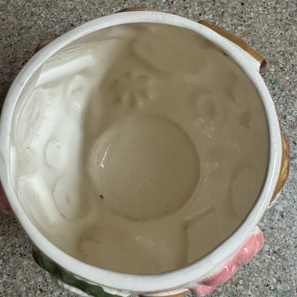 Vintage Cookie-Themed Ceramic Planter